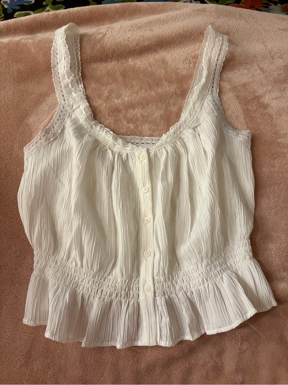 American Eagle white summer top